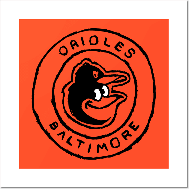 Baltimore Orioleeees 05 Wall Art by Very Simple Graph